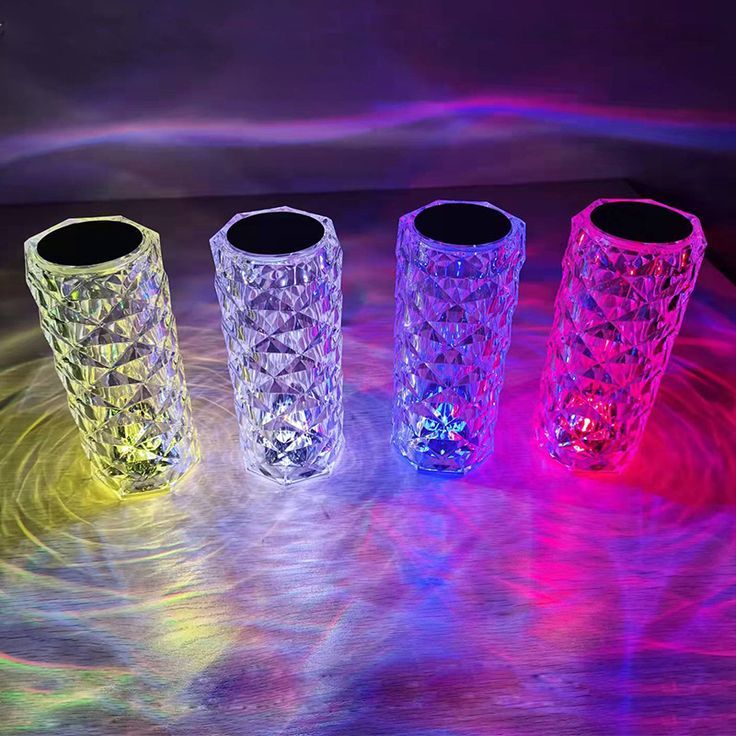Diamond Crystal Rose Table Lamp Touch Control 💎