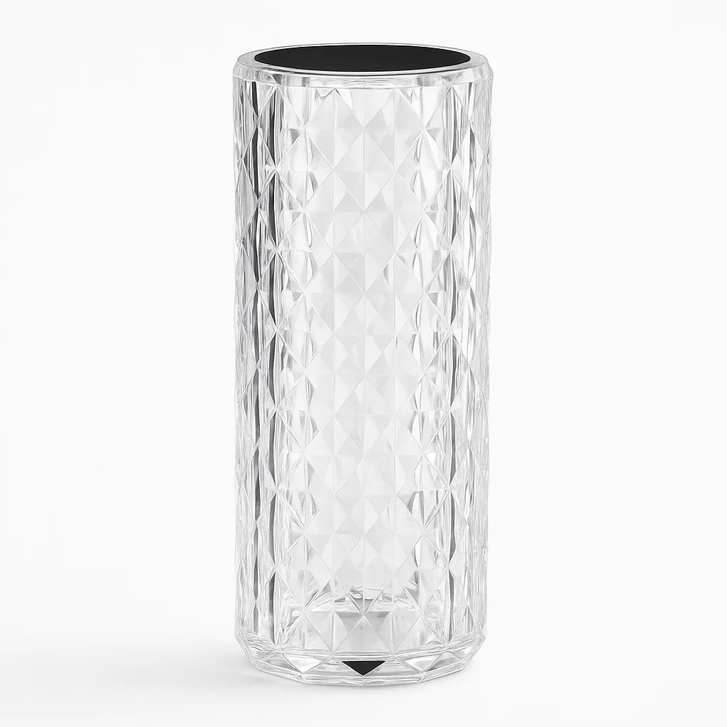 Diamond Crystal Rose LED Table Lamp - Rechargeable Touch Control Multi-Color 💎