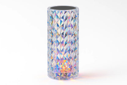 Diamond Crystal Rose LED Table Lamp - Rechargeable Touch Control Multi-Color 💎